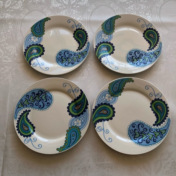 Royal Norfolk Microwave/ Dishwasher Safe Set Of 4 10.5” Inches Dinnerware Plates - Picture 1 of 16